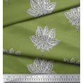thumbnail image 2 of Soimoi Georgette Viscose Fabric Floral Block Print Fabric by Yard 42 Inch Wide, 2 of 3