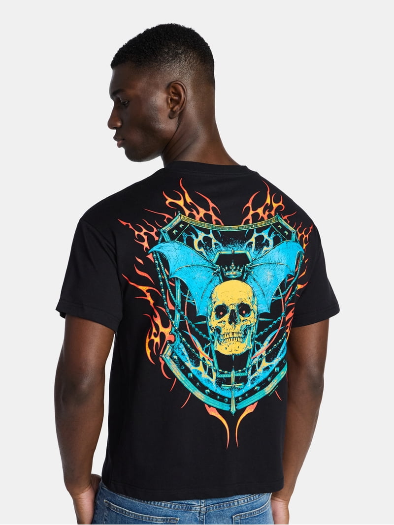 Ozzy Osbourne Men's and Big Men's Boxy Fit Graphic Tee, Sizes XS