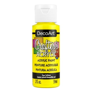 DecoArt Crafter's Acrylic Paint, 2 oz., Sun Yellow