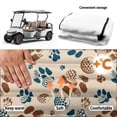 thumbnail image 5 of Yuyamidu Dog Paw Golf Cart Seat Covers Golf Ball Club Car Golf Cart Seat Towel Blanket with Pockets Fits for Club Car and More 2 Person Seat Golf Carts, Easy to Install and Clean, 5 of 7