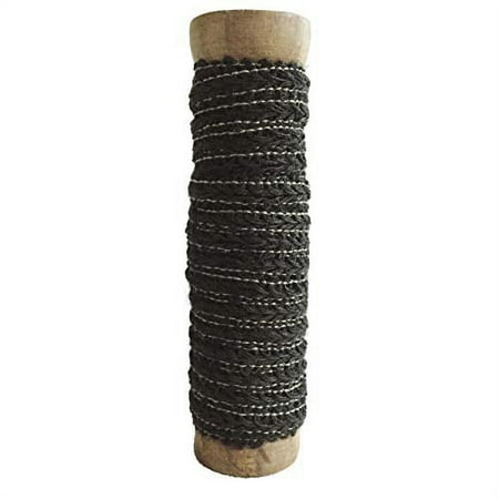UPC: 0805845999072 | A&B Home Roped Ribbon Spool Charcoal White
