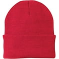 thumbnail image 2 of Port & Company Knit Cap-One Size (Athletic Red), 2 of 3