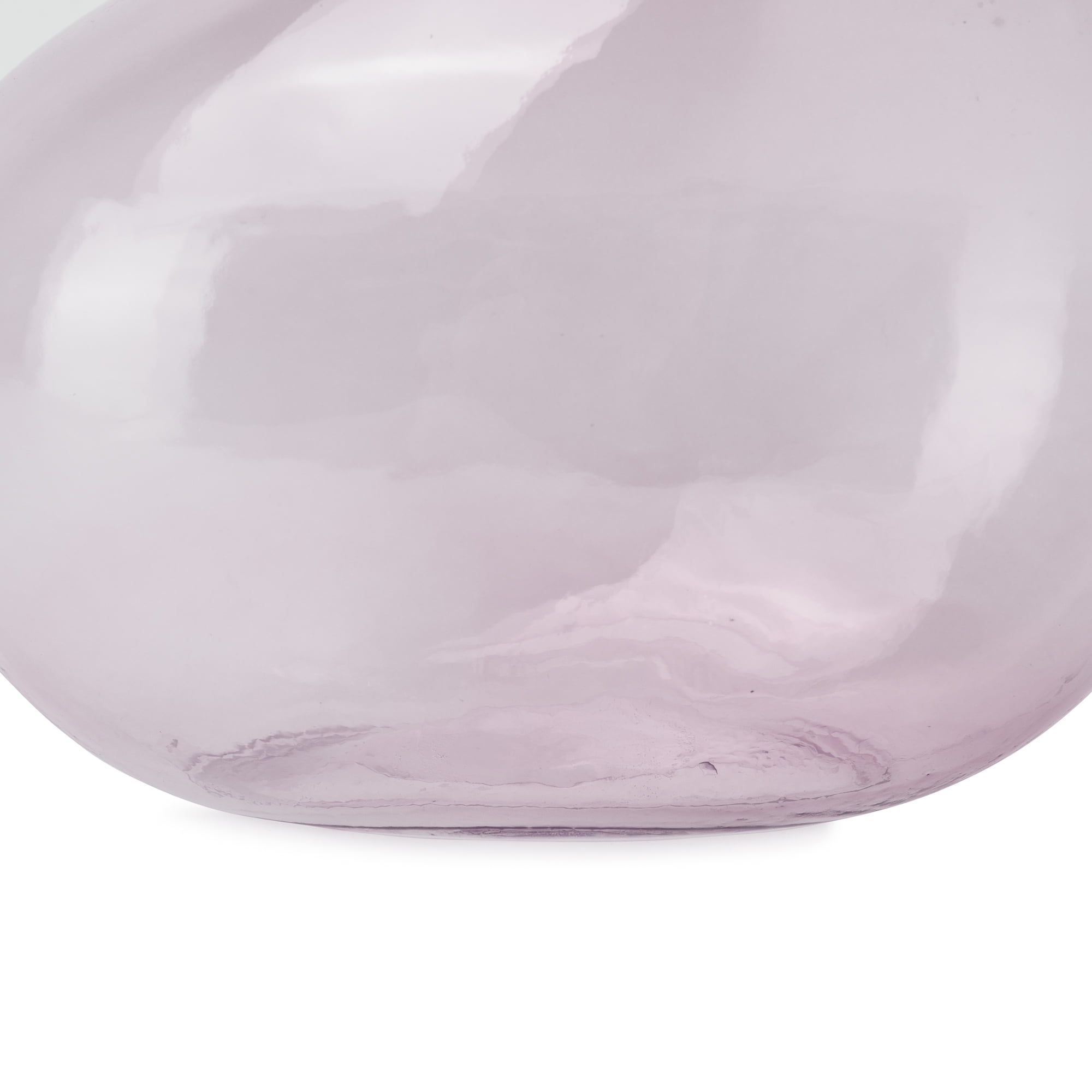 Mainstays Decorative Purple Glass Vase, 7.3 Inch Tall