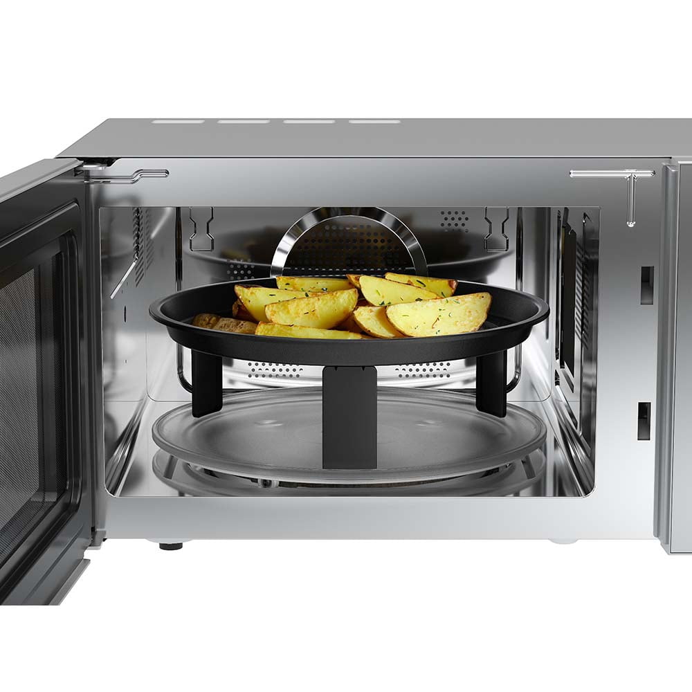 Whirlpool Brand Microwave with Air Fry Silver with Steam Clean Function