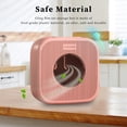 thumbnail image 1 of Caja De Almacenamiento De Envoltura De Plástico Caja de almacenamiento con cubierta de film transparente de gran capacidad para la organización de la cocina (rosa), 1 of 8