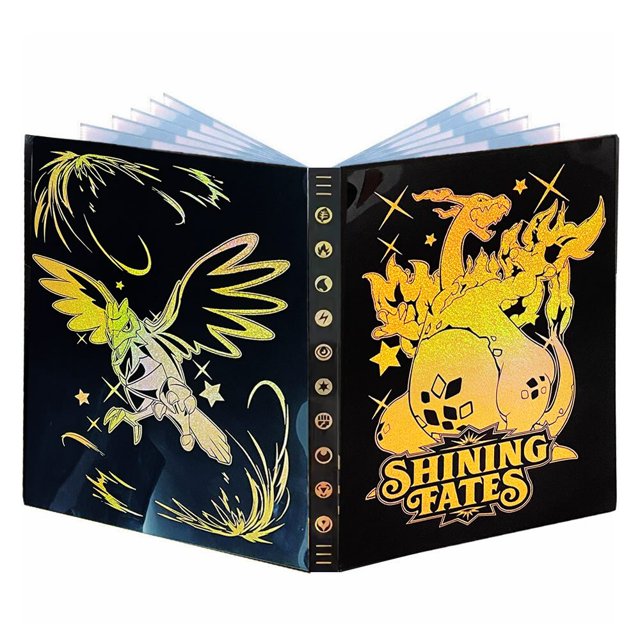 Pokemon-Carpeta de bolsillo para Álbum de Pokémon 9, carpeta de cartas cargadas, libro de cartas, libro de colección Pokémon Pikachu Charizard, 540 Fivean unisex