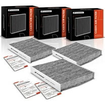 A-Premium 3-PC Cabin Air Filter with Activated Carbon Compatible with Lexus, Toyota, Mazda Models - Avalon, Camry, Highlander, Corolla, RAV4, Prius, ES300h, NX250, RX350, RX450h