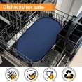 thumbnail image 6 of Dog Food Mat Anti-Slip Bowl Mats for Food and Water, High-Lips Waterproof Pet Placemat Prevent Messy Spills to Floor, Silicone Puppy Feeding Trays ，12" x 19", 6 of 7