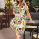 thumbnail image 3 of Balery Cartoon Vegetables Vestidos sueltos de manga corta para mujer, vestidos de verano 2025, vestidos casuales de corte A con vuelo., 3 of 6