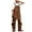 Brown, variant on Odeerbi Men's Bib Overalls Loose Retro Cargo Pants Large Size Casual Overalls Olive Green