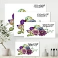 thumbnail image 4 of Designart ' Bouquet of Succulents Eucalyptus With Flowers ' Traditional Canvas Wall Art Print, 4 of 4