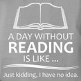 thumbnail image 3 of CafePress - Book Lover Gifts A Day Without Reading Is Like.. - Womens Comfort Colors® Shirt, 3 of 4