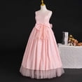 thumbnail image 6 of Girls Princess Dress Sequin Tulle Flower Pageant Birthday Party Wedding Bridesmaid Girl Dresses for 9-15 Years Pink 11-12Years, 6 of 7