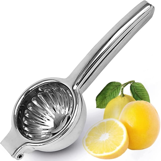Lemon Squeezer - Stainless Steel Lime Juicer For Citrus Fruit, Orange, Lemonade Manual Extractor Hand Juicer With Handle