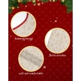 thumbnail image 6 of Thanksgiving Fall Christmas Tree Skirt 36 Inches Large Christmas Skirt Tree, Autumn Pumpkin Orange Rustic Burlap Tree Skirt Christmas Decorations for Fireplace Party Holidays Indoor Outdoor, 6 of 7