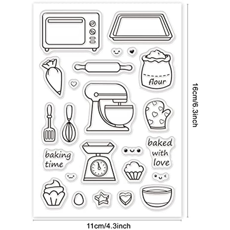 ZFPARTY English words/ Tea/Coffee/ Transparent Clear Silicone Stamp/Seal  for DIY scrapbooking/photo album Decorative Card Making