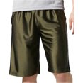 thumbnail image 1 of adidas - Pantalones cortos deportivos básicos para hombre, color verde, grande, 1 of 1