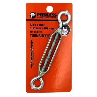 National Hardware Hook And Eye Turnbuckle, Zinc Plated (Pack Of 2) - For Gates, Cables, Fences