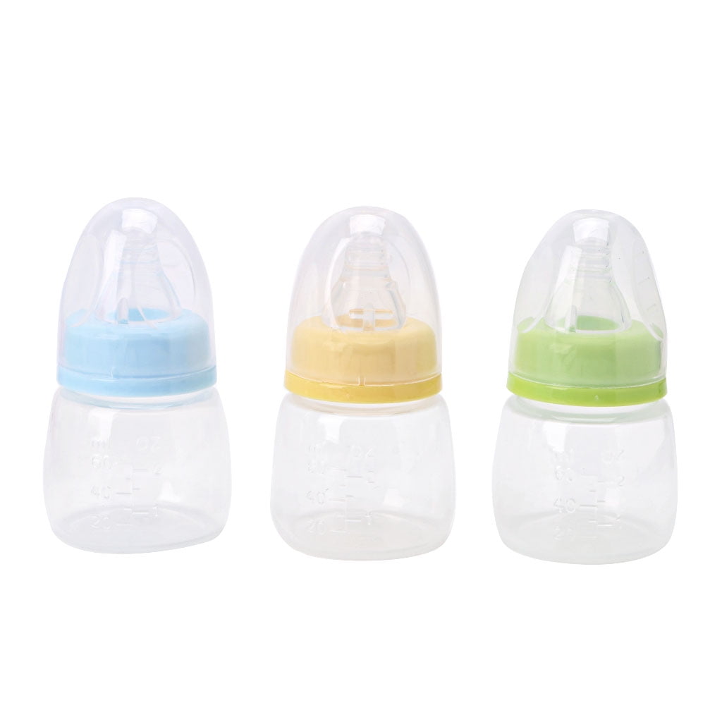 2OZ 60ml Silicone Newborn Baby Infant Feeding Nursing Nipple Bottle Bottles 