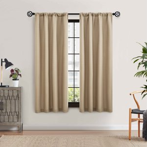 Mainstays Southport Textured Light Filtering Curtain Panel Pair