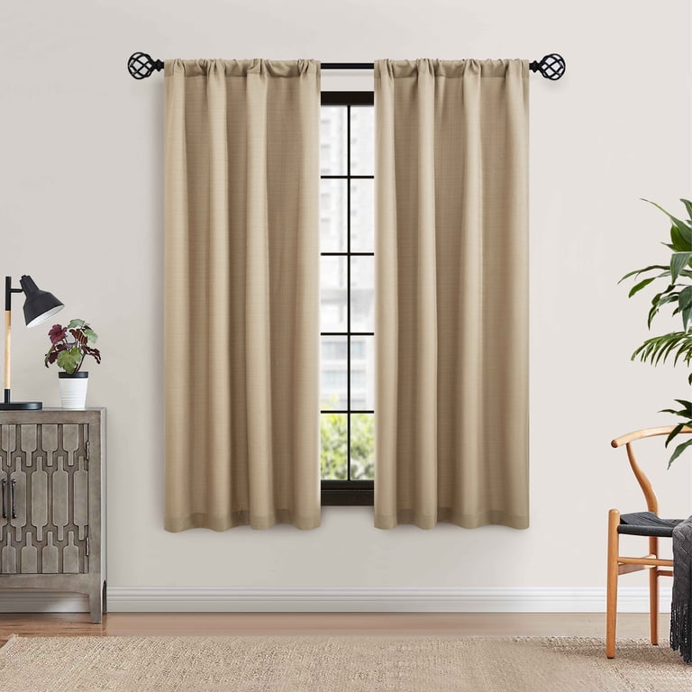 Mainstays Southport Textured Light Filtering Curtain Panel Pair photo 1