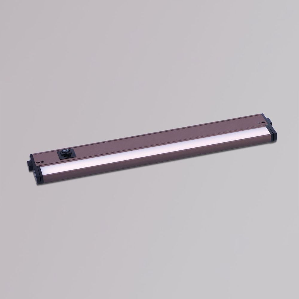 Maxim Lighting 89864BZ 18 in. CounterMax 5K 2700-5000K LED Under Cabinet Light, Bronze