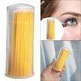 thumbnail image 4 of 100 piezas hisopo de para pestañas desechable quitar aplicadores de herramientas micro cepillos para extensión de pestañas salón uso diario Cabeza de 96x21 mm, 4 of 7