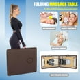 thumbnail image 7 of YRLLENSDAN 24*73in Portable Massage Table with Side Armrests Foldable Massage Bed for Physical Therapy Waxing Reiki Spa Lash Tattoo Facial Beauty,Brown, 7 of 7