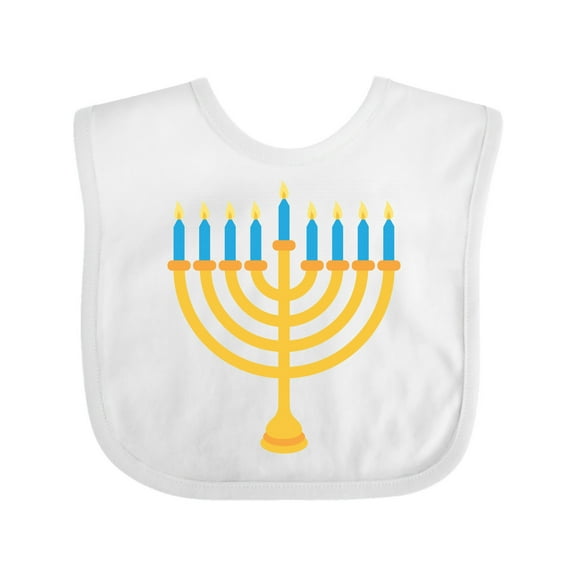 Inktastic Hanukkah Chanukah Menorah Boys or Girls Baby Bib