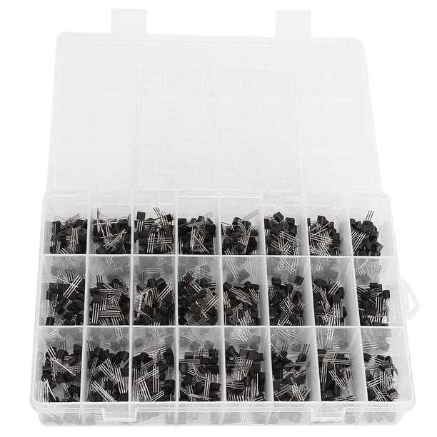 Transistor Npn, Surtido De Transistores De Potencia Pequeños 840 Piezas Para La Industria Para Kit Surtido De Transistores Para Semiconductores Para Caja Surtida De Transistores