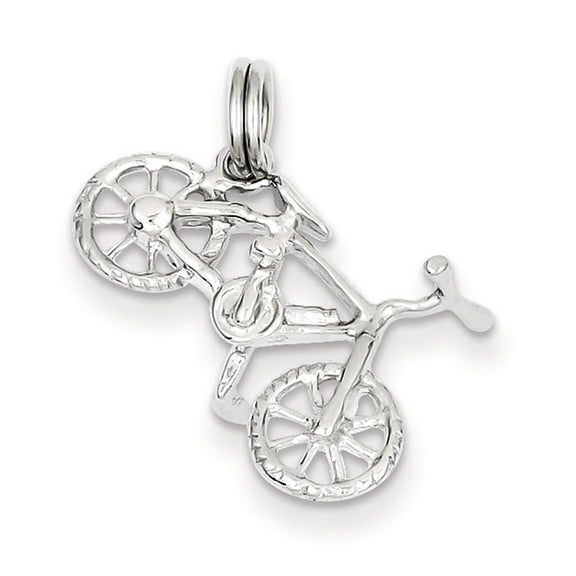 FJC Finejewelers Sterling Silver Polished Bicycle Charm