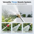 thumbnail image 4 of Jet Nozzle Power Washer for Garden Hose, Includes 3 High-Pressure Nozzles and Quick Connectors, Power Washer Wand for Car Yard Patio Driveway Outdoor, 4 of 8
