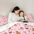 thumbnail image 5 of Feelyou Xmas Dessert 01, Cute Gingerbread Man Twin Comforter Sets, Merry Christmas Reversible Bedding Set, Lightweight Room Decor,2-Piece, 5 of 8