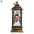 thumbnail image 2 of Cheers.US Festive Lighted Christmas Lantern with LED Lights, Lit Winter Scene with Santa Claus with Xmas List, Tree and Snow, Best Rustic Holiday Lanterns Decor for Cabin, Fireplace, 2 of 7