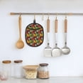 thumbnail image 5 of Pofeuu Begetable Print Silicone Pot Mat Mitten With Hanging Loop Heat Resistant Oven Mitts Non-Slip Bbq Baking Smoking Potholders, 5 of 7
