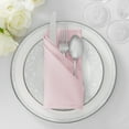 thumbnail image 4 of Lann's Linens Set of 12 Reusable Cloth Dinner Napkins, 20-inch Polyester Fabric Napkins for Holidays, Weddings and Events, Machine Washable, Pink, 4 of 8