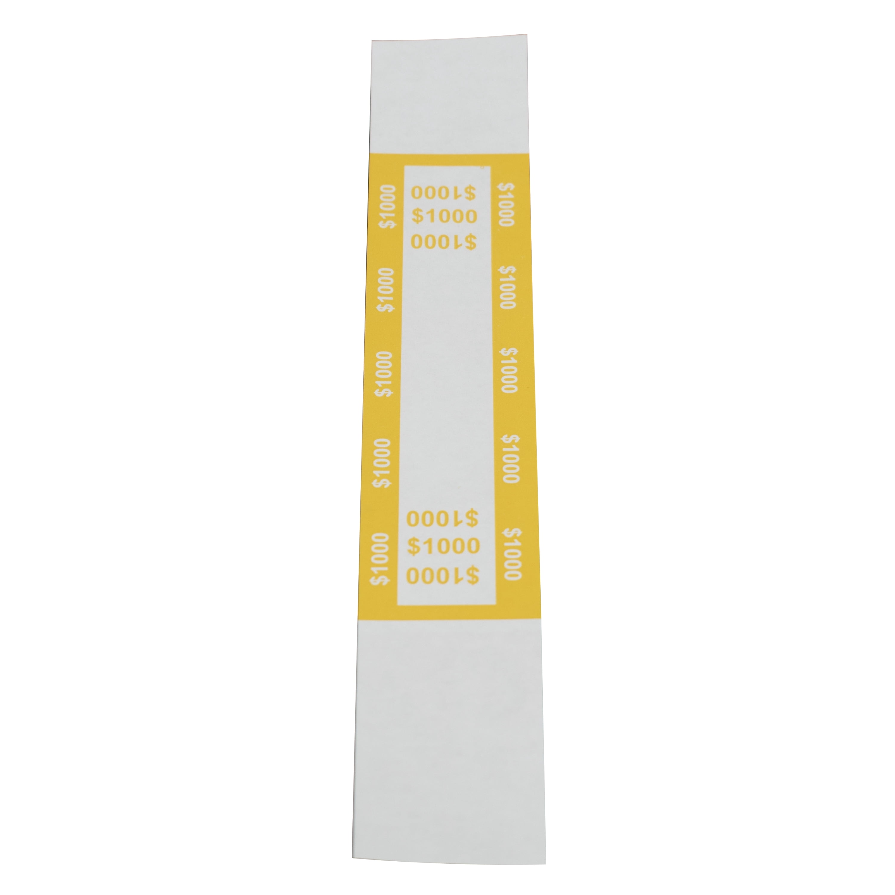 Royal Sovereign $1000 Currency Straps, Yellow, 1000 Count (RMCS-1000)