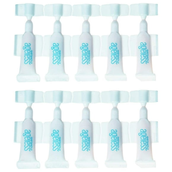 Instantly Ageless - Facelift In A Box For Forehead Wrinkles Eyebrows And Under-Eye Bags (10 Vials)