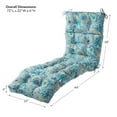 thumbnail image 6 of Greendale Home Fashions Baltic Paisley 72 x 22 in. Outdoor Chaise Lounge Chair Cushion, 6 of 8