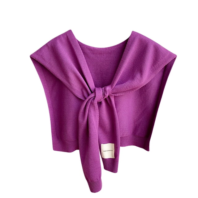 Bufandas de mujer de color liso de punto para exteriores, chal de invierno con cuello falso, bufanda decorativa Kangshi para el regazo y los hombros, bufanda para mujer