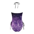 thumbnail image 5 of Linfrsh Tankini Swimsuits for Women Tummy Control Plus Size Bathing Suit 2 Piece Swimwear - Summer Deals Purple,S, 5 of 5