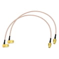 thumbnail image 4 of Eightwood SMA Female Bulkhead Mount to SMA Male Right Angle RG316 Antenna Extension Cable 12 inch 30cm Compatible with 4G LTE Router Cellular RTL SDR Receiver 2-Pack, 4 of 9