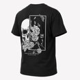 thumbnail image 5 of Men's Skull Rose Graphic T-Shirt, Unisex Classic Fit Short Sleeve Tee, 5 of 9