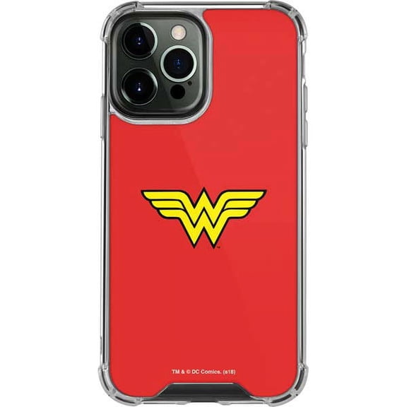 Skinit DC Comics Wonder Woman Classic Logo iPhone 14 Pro Max Clear Case