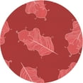 thumbnail image 1 of Ahgly Company Machine Washable Indoor Round Transitional Red Area Rugs, 4' Round, 1 of 7