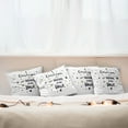 thumbnail image 3 of Ambesonne I Love You Throw Pillow Cover 4 Pack, Words Stars Modern, 24", Cocoa Black, 3 of 6