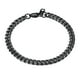 thumbnail image 1 of PROSTEEL Eslabón Cubano Negro 6MM de Ancho Cadena Pulseras Punk para Hombre Mujer Joyería Regalo, 19Longitud, 1 of 9