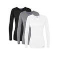 thumbnail image 1 of Sivvan 3 Pack Women's Comfort Long Sleeve Multi Color T-Shirt / Underscrub Tee, 1 of 7