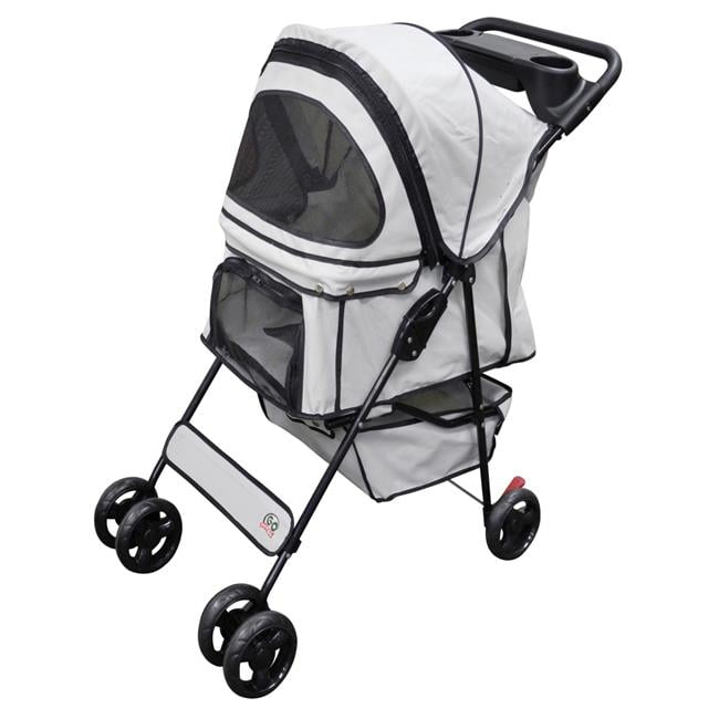 Go Pet Club PS003 Pet Dog & Cat Stroller, Beige Walmart Canada