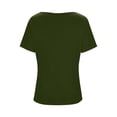 thumbnail image 5 of ShaoRunShi Womens Short Sleeve Runched Blouse Dressy Casual Going Out Tops Business Casual Outfits Y2k Clothes, 5 of 6